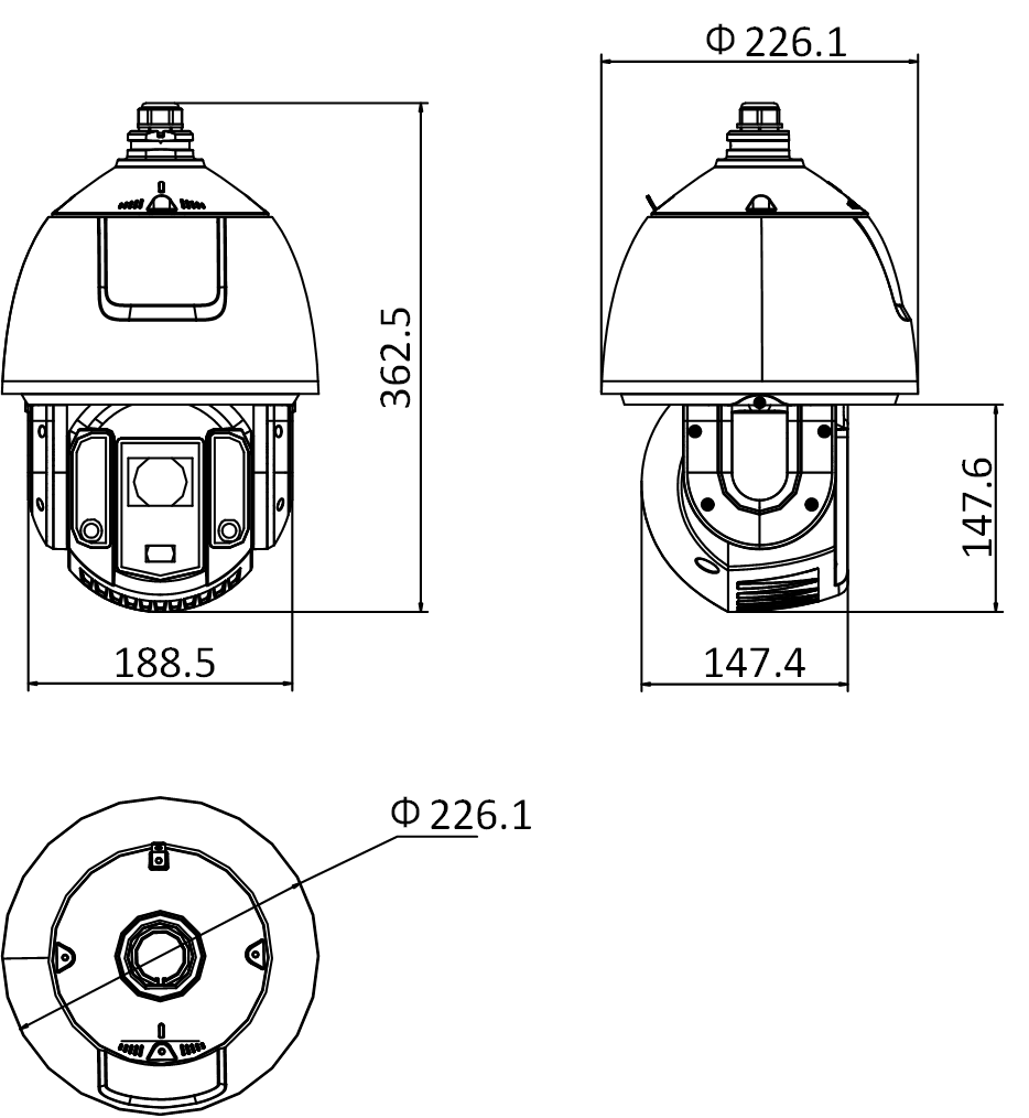 iDS-2DE7S424MW-AF(F1)(S5)(B)产品尺寸