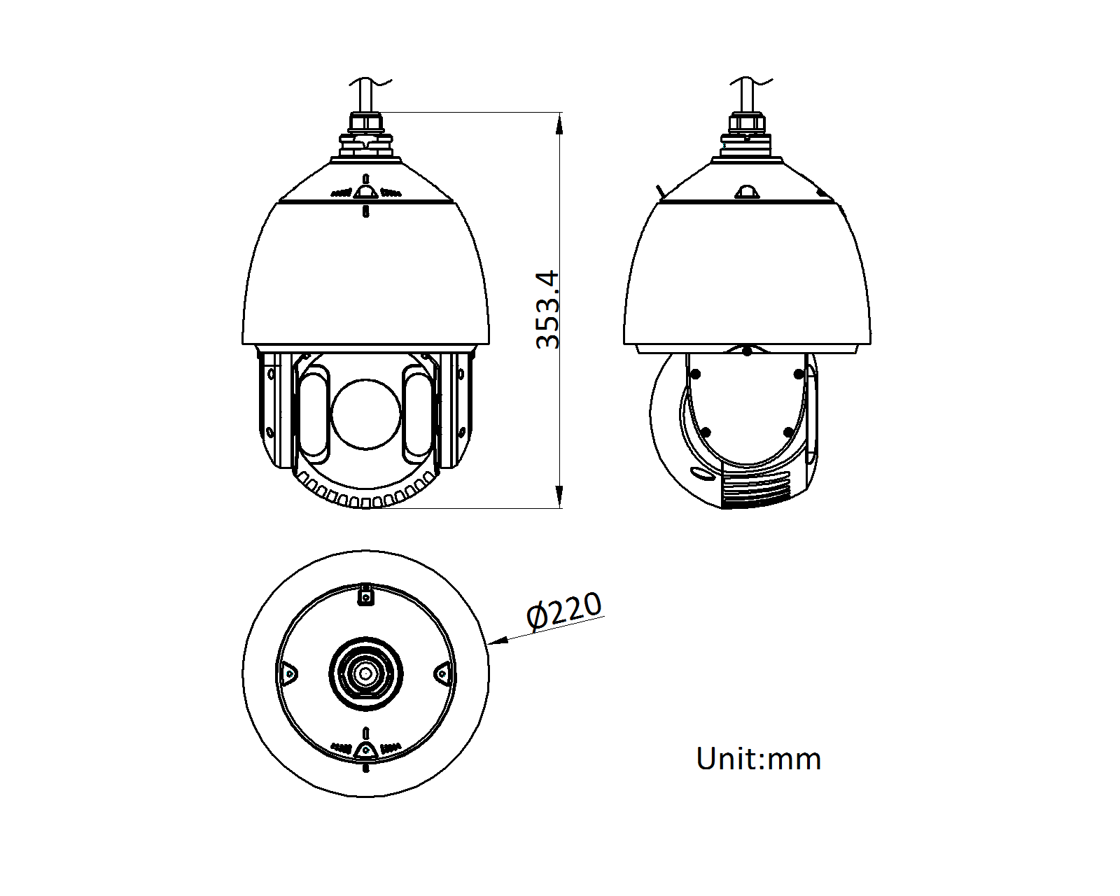 DS-2DE7430IW-A(T5)产品尺寸